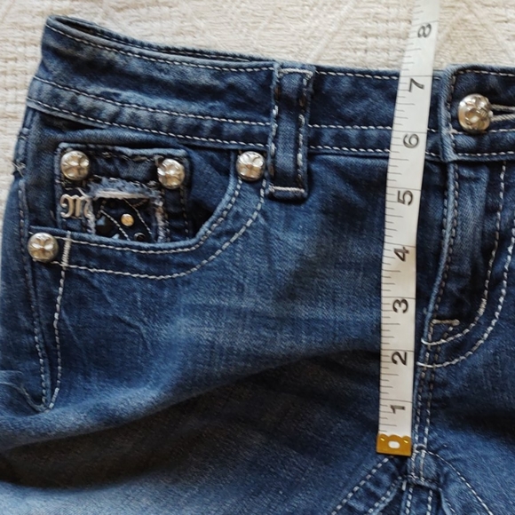 Sz 27/34 Miss Me Buckle Studded Bootcut Jeans - Picture 7 of 8